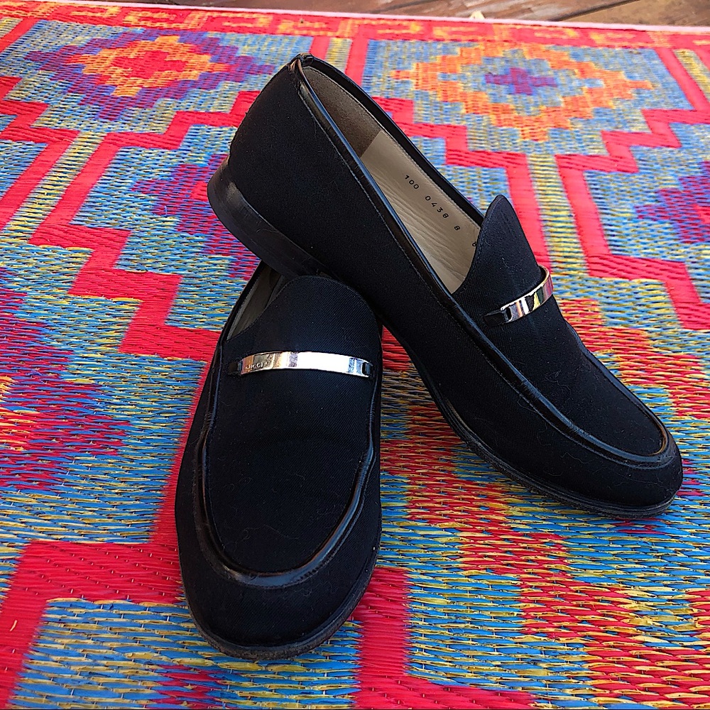 Gucci loafers black size 8 vintage 1997